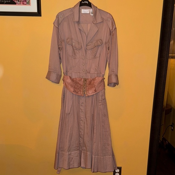 Byron Lars Dresses & Skirts - Byron Lars pink  Dress with Belt 8